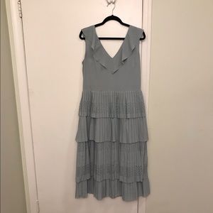 Banana Republic pleated midi dress